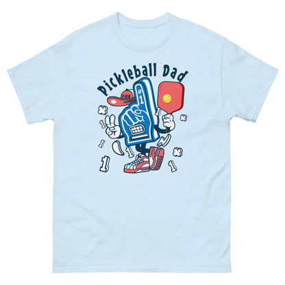 Retro Pickleball Pun: "Number One Pickleball Dad Glove", Father's Day Mens T-Shirt
