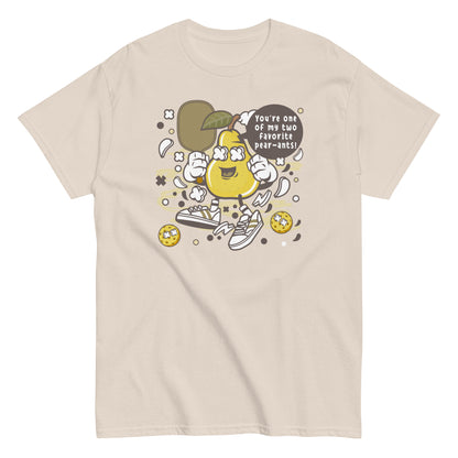Retro Pickleball Pun: "Your One Of My Favorite Pear-Ants", Father's Day Mens T-Shirt