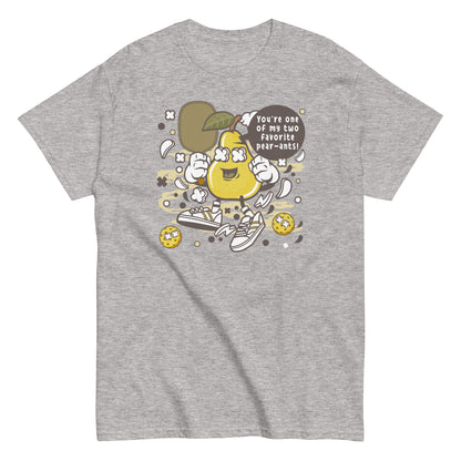 Retro Pickleball Pun: "Your One Of My Favorite Pear-Ants", Father's Day Mens Sport Grey T-Shirt