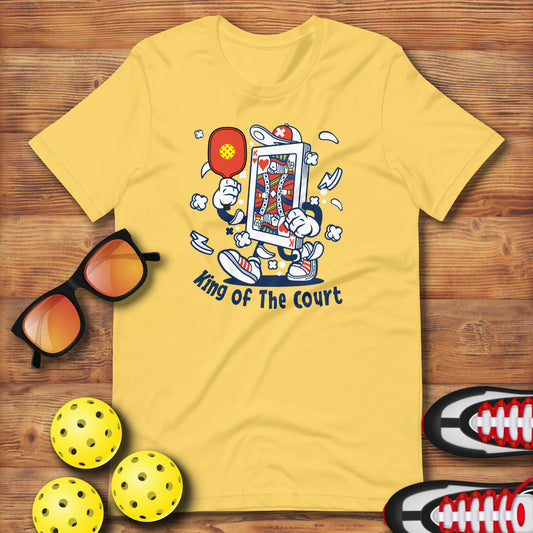 Retro - Vintage Fun Pickleball "King Of The Court" Of Hearts Unisex T-Shirt