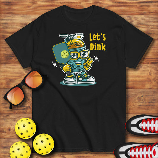Retro-Vintage Fun Pickleball "Let's Dink" Unisex T-Shirt