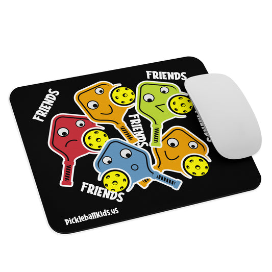 Fun Pickleball Pun: "Pickleball Friends", Standard Mouse Pad