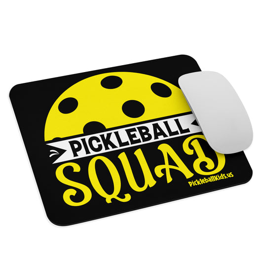 Fun Pickleball Pun: "Pickleball Squad", Standard Mouse Pad