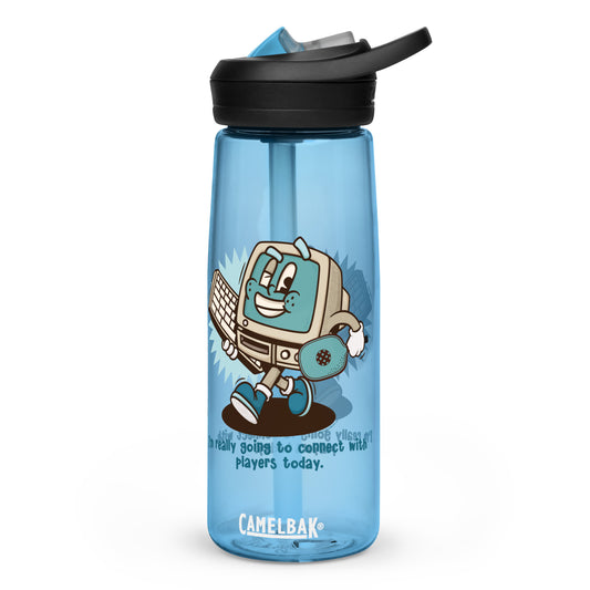Fun Pickleball Gift Sports Water Bottle, "I'm Really Going To Connect With Players Today"