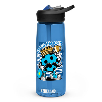Fun Pickleball Gift Sports Water Bottle, "King Of The Court"