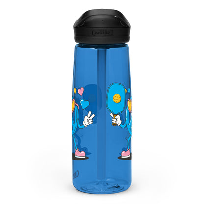 Fun Pickleball Gift Sports Water Bottle, "Peace Pickleball"