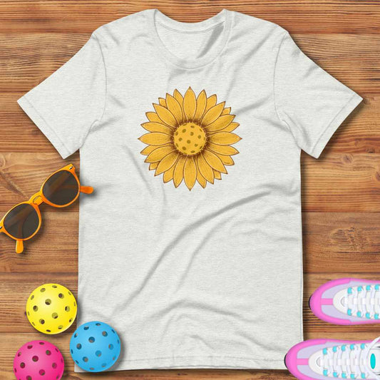 Fun Pickleball Graphic: "Daisy Flower Pedals," Womens Unisex T-Shirt