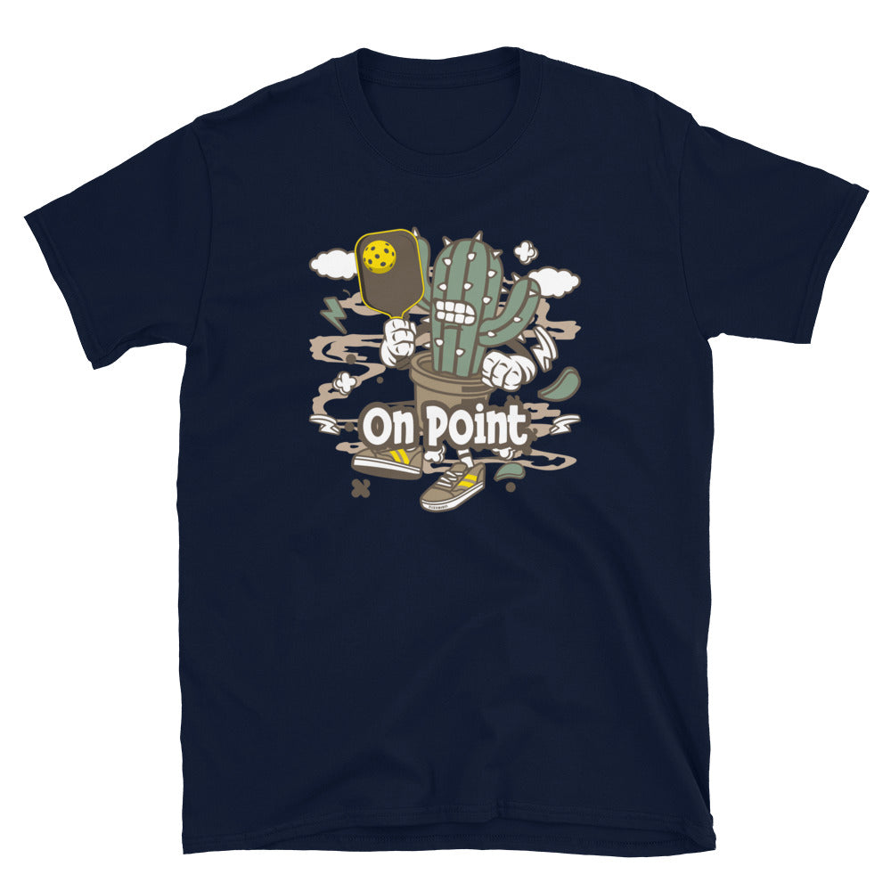 Retro-Vintage Fun Pickleball "Are You On Point" Men's Navy T-Shirt