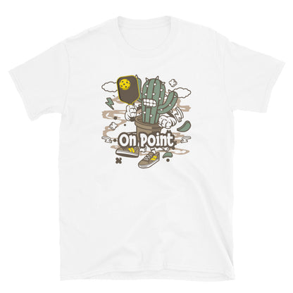 Retro-Vintage Fun Pickleball "Are You On Point" Men's White T-Shirt