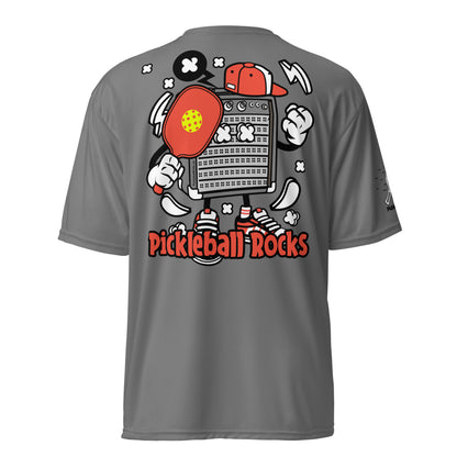 Pickleball Big Kids "Pickleball Rocks", Unisex Performance Crew Neck T-Shirt