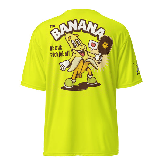 "I'm Banana About Pickleball" Unisex Performance Crew Neck T-Shirt