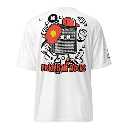 Pickleball Big Kids "Pickleball Rocks", Unisex Performance Crew Neck T-Shirt