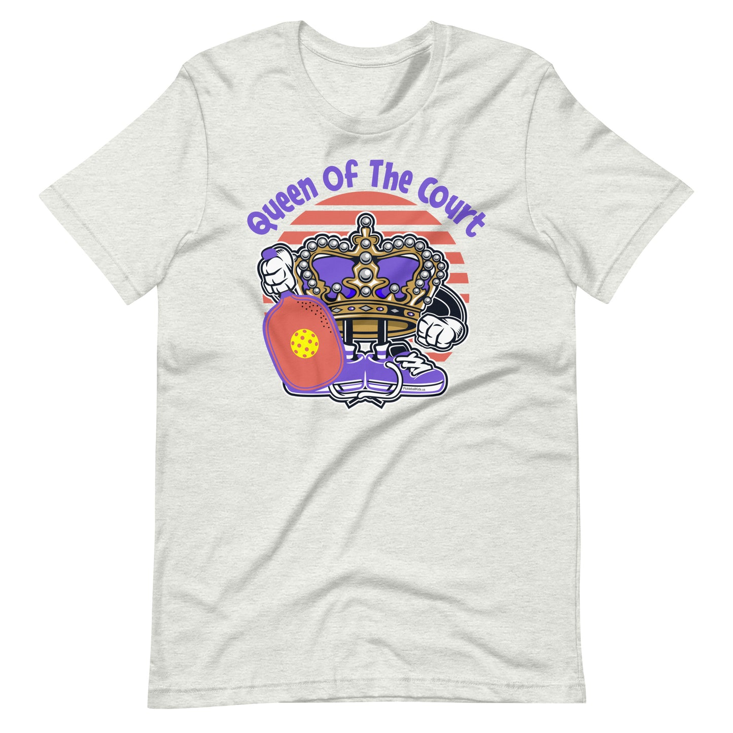 Retro - Vintage Fun Pickleball "Queen Of The Court" A Crowned Princess Unisex T-Shirt