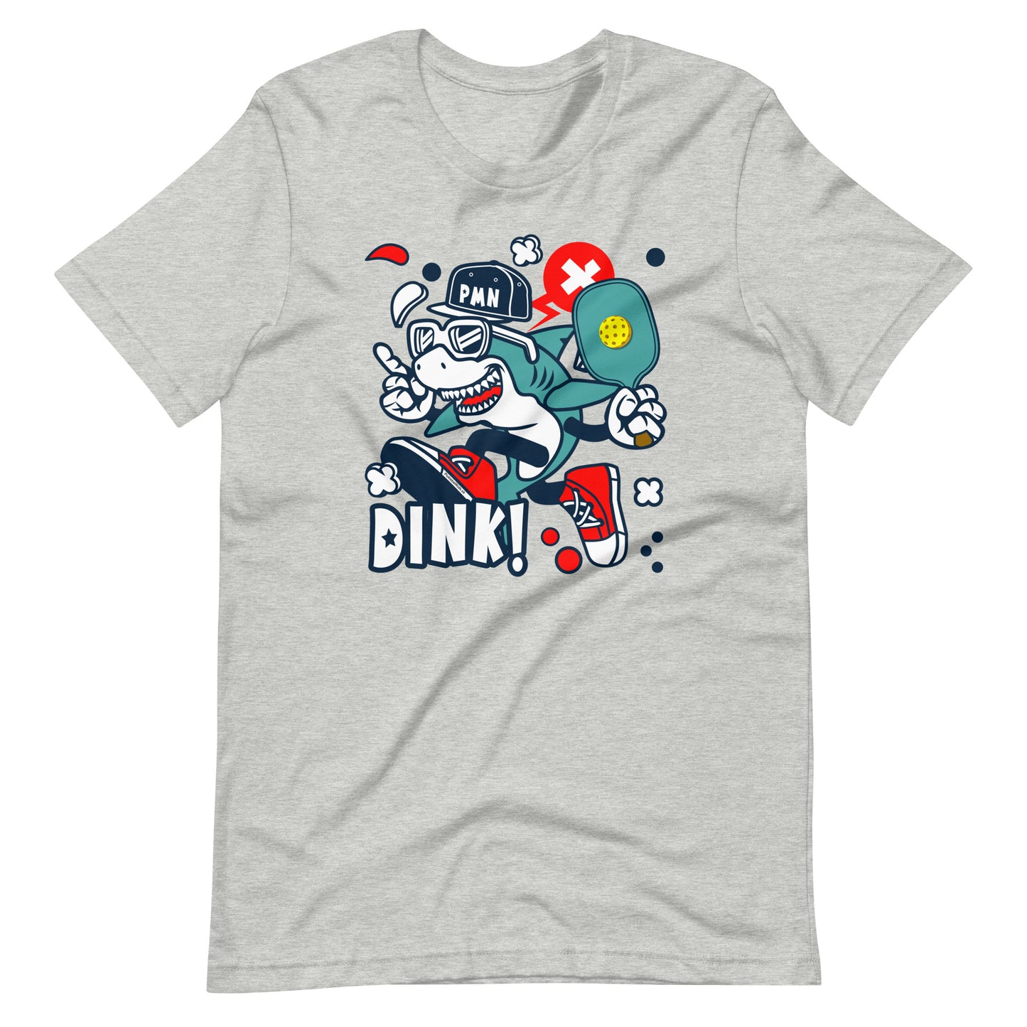 Retro - Vintage Fun Pickleball "Shark Dink" Unisex T-Shirt
