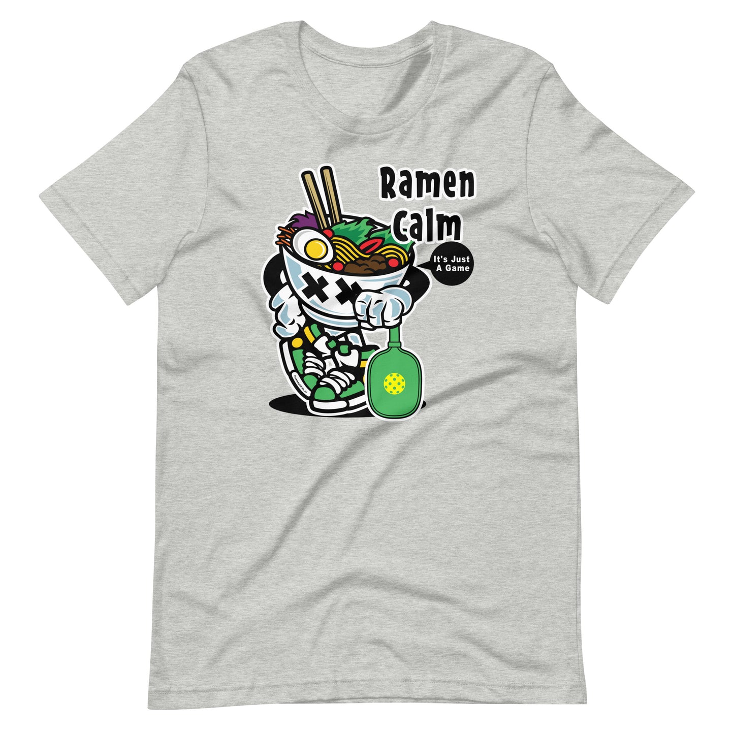 Retro - Vintage Fun Pickleball "Ramen Calm" It's Just A Game Unisex T-Shirt