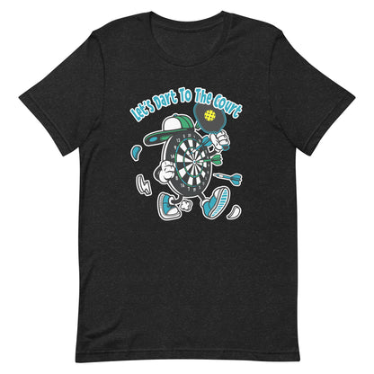 Retro - Vintage Fun Pickleball "Let's Dart To The Court" Unisex T-Shirt