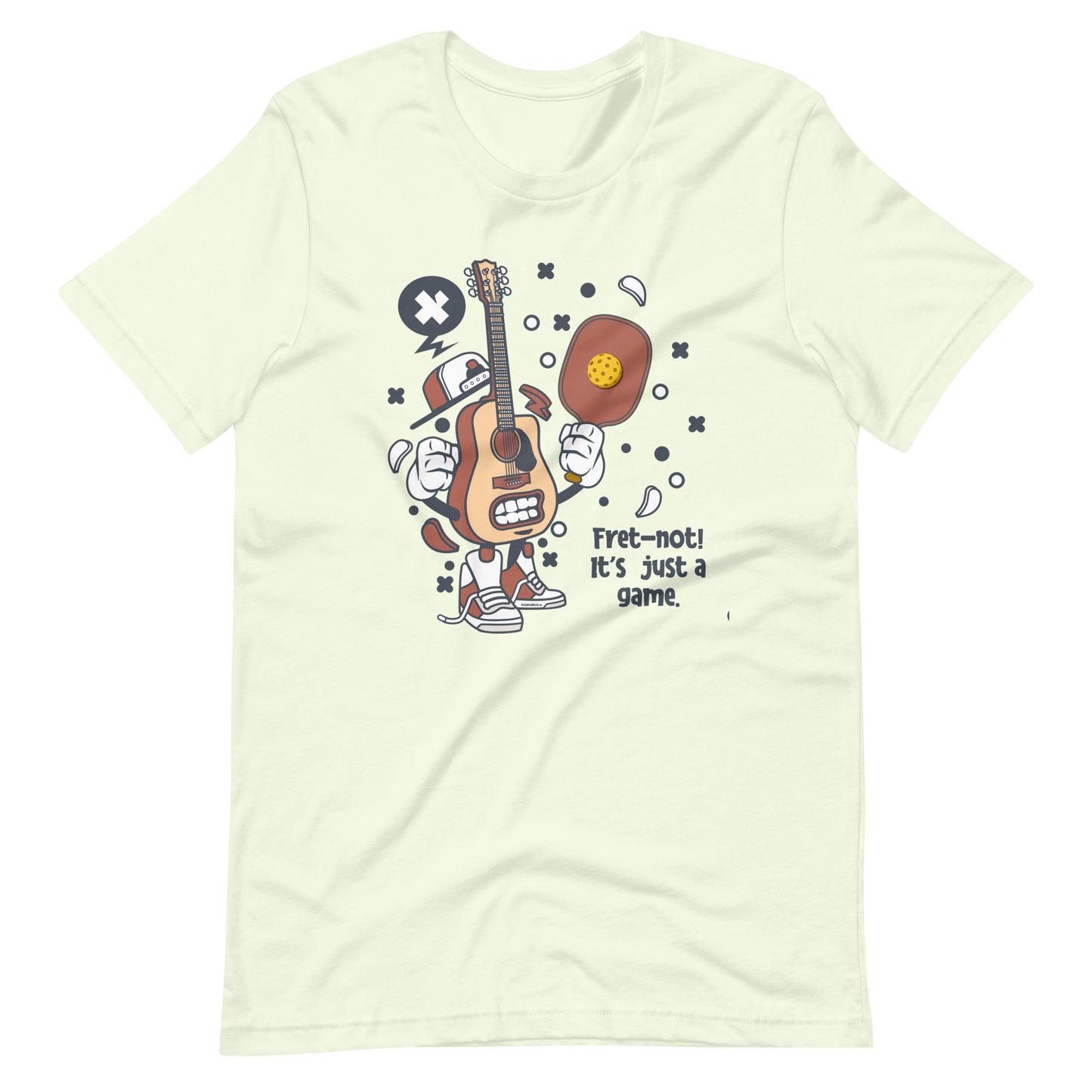 Retro-Vintage Fun Pickleball "Fret-not! It's just a Game" Unisex T-Shirt