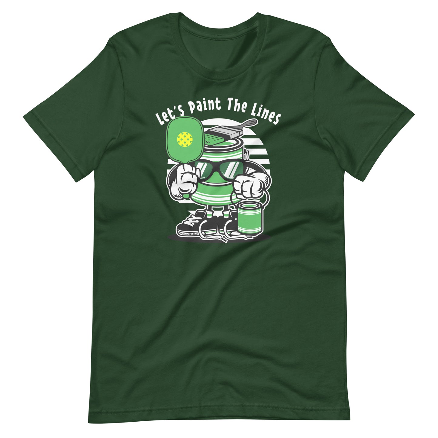 Retro - Vintage Fun Pickleball "Let's Paint The Lines" Unisex T-Shirt