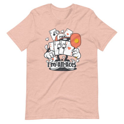 Retro-Vintage Fun Pickleball "I'm All Aces" Unisex T-Shirt