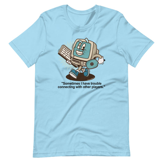 Retro-Vintage Fun Pickleball "I Sometimes Have Trouble Connecting" Unisex Women's T-Shirt