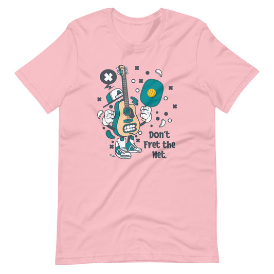 Retro-Vintage Fun Pickleball "Don't Fret the Net" Unisex Women's T-Shirt