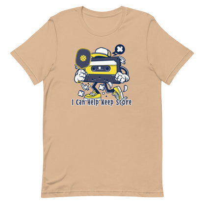 Retro - Vintage Fun Pickleball "I Can Help Keep Score" Unisex T-Shirt