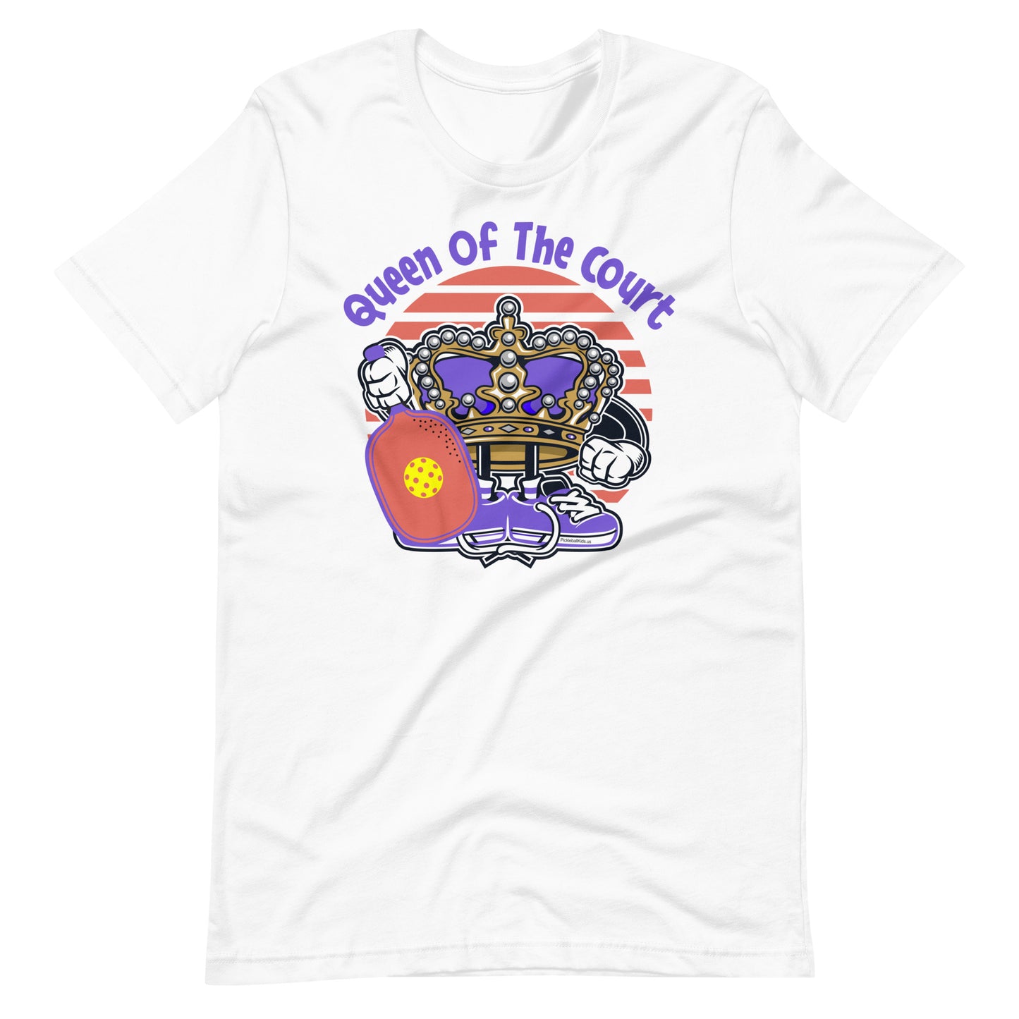 Retro - Vintage Fun Pickleball "Queen Of The Court" A Crowned Princess Unisex T-Shirt