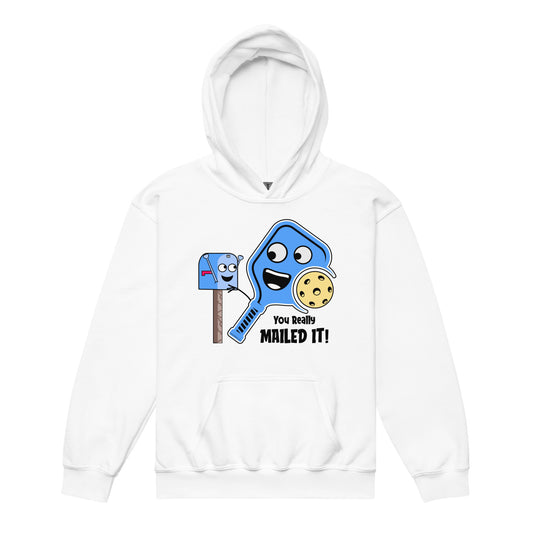 Fun Pickleball Pun: "Mailed It" Youth Heavy Blend Hoodie